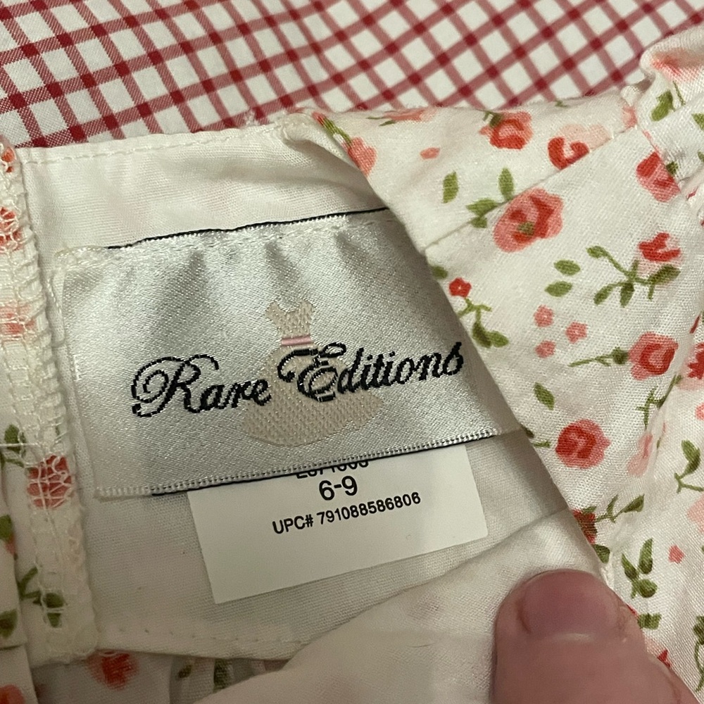NWT Rare Edition 100% Cotton Floral Baby Smocked Dress with Bloomers - Picture 3 of 7